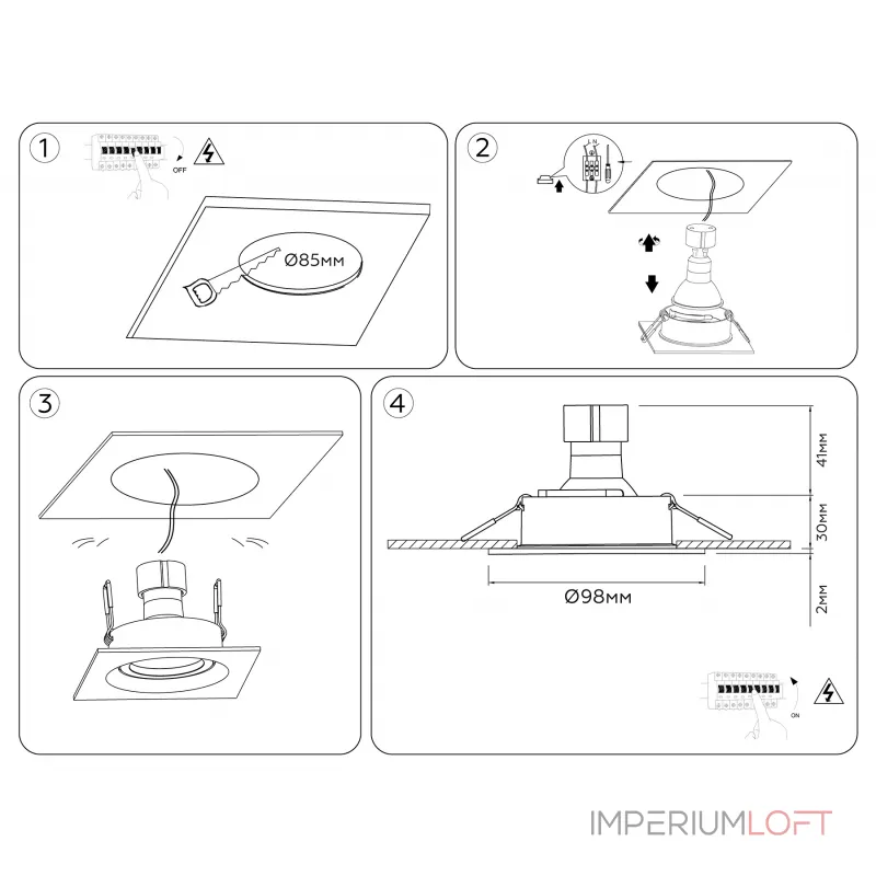 Светильник встраиваемый поворотный Ambrella TECHNO SPOT TN102756 от ImperiumLoft Светильник встраиваемый поворотный Ambrella TECHNO SPOT TN102756 от ImperiumLoft