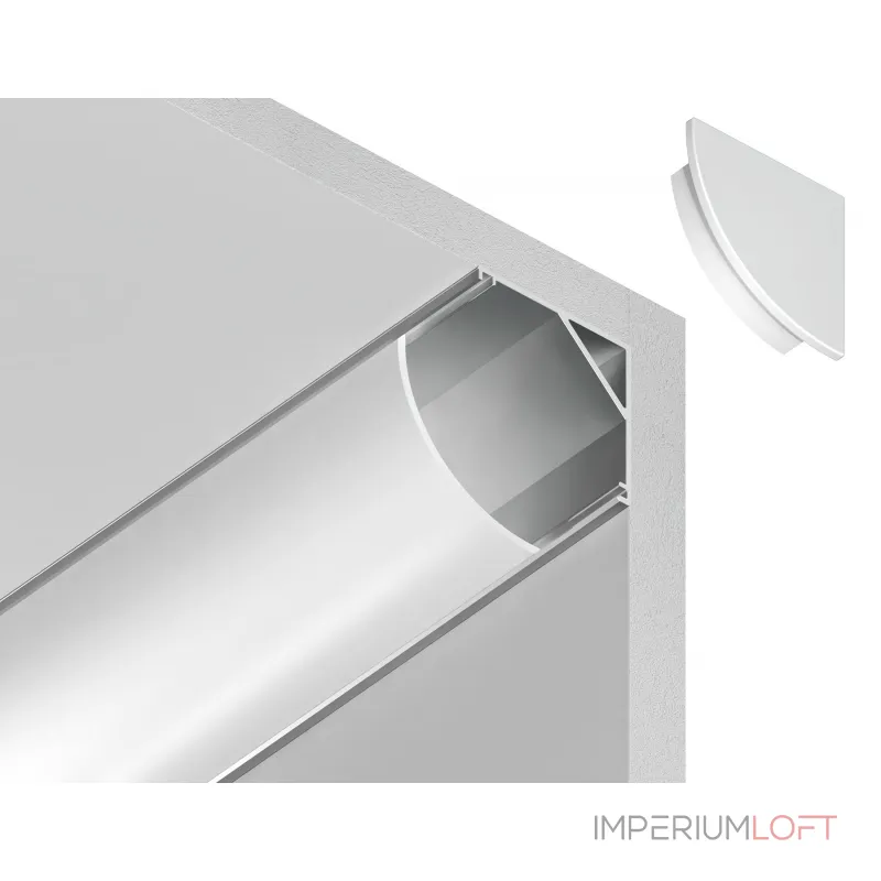 Алюминиевый профиль угловой круглый Ambrella ILLUMINATION GP2100AL