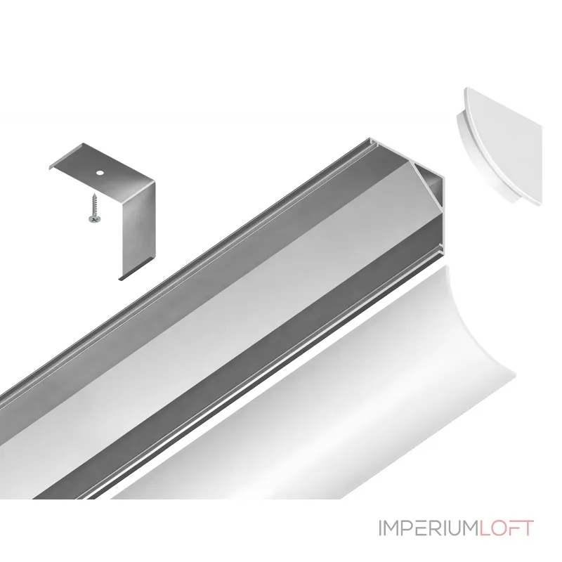 Алюминиевый профиль угловой круглый Ambrella ILLUMINATION GP2100AL