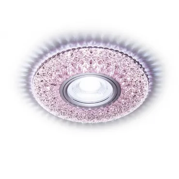Встраиваемый точечный светильник MR16 с LED подсветкой Ambrella STANDARD SPOT S333 PI/CLD