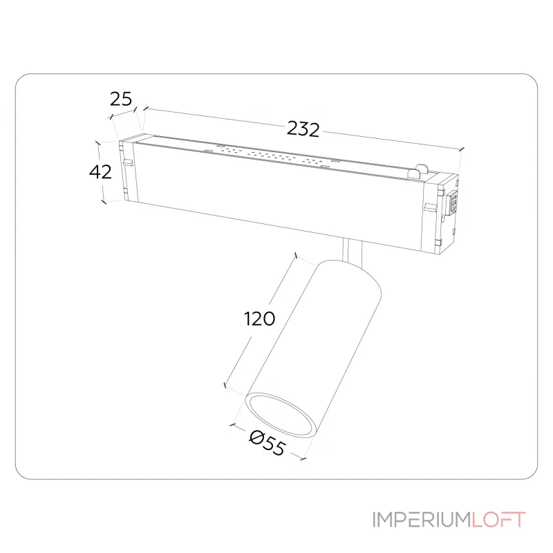 Управляемый светодиодный светильник Ambrella TRACK SYSTEM GL1221 от ImperiumLoft Управляемый светодиодный светильник Ambrella TRACK SYSTEM GL1221 от ImperiumLoft