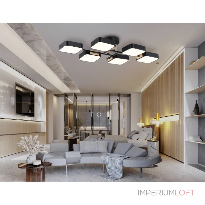 Люстра светодиодная на штанге Ambrella COMFORT FL4887 от ImperiumLoft Люстра светодиодная на штанге Ambrella COMFORT FL4887 от ImperiumLoft