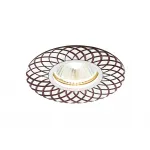 Круглый встраиваемый точечный светильник MR16 Ambrella STANDARD SPOT A815 AL/BR