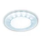 Встраиваемый точечный светильник GX53 с LED подсветкой Ambrella STANDARD SPOT G214 WH/CH/CLD