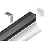 Алюминиевый профиль угловой круглый Ambrella ILLUMINATION GP2100BK