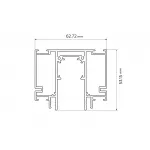 Шинопровод низковольтный встраиваемый в натяжной потолок Magnetic Ambrella TRACK SYSTEM GL3251 от ImperiumLoft
