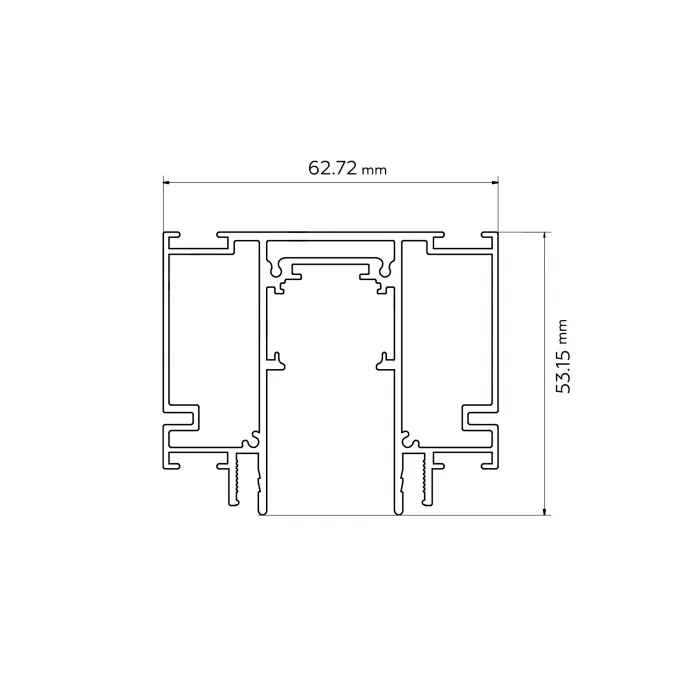 Шинопровод низковольтный встраиваемый в натяжной потолок Magnetic Ambrella TRACK SYSTEM GL3251 от ImperiumLoft