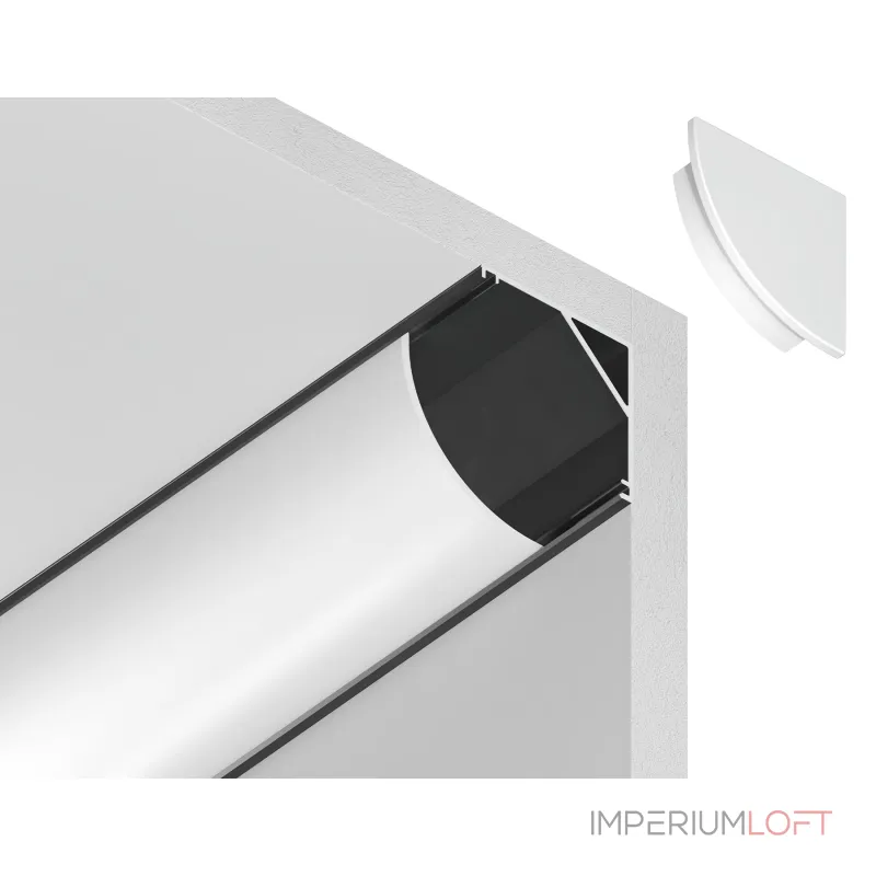 Алюминиевый профиль угловой круглый Ambrella ILLUMINATION GP2100BK Алюминиевый профиль угловой круглый Ambrella ILLUMINATION GP2100BK