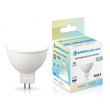 Светодиодная лампа MR16 9W 4000K Ambrella BULBING 160904