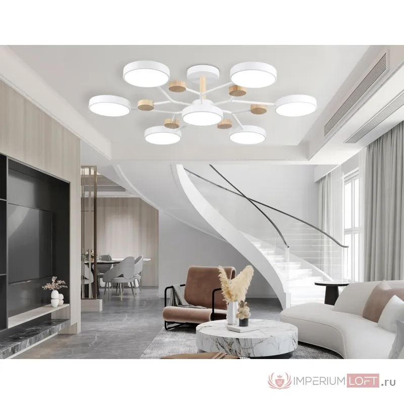Люстра светодиодная на штанге Ambrella COMFORT FL4864 от ImperiumLoft