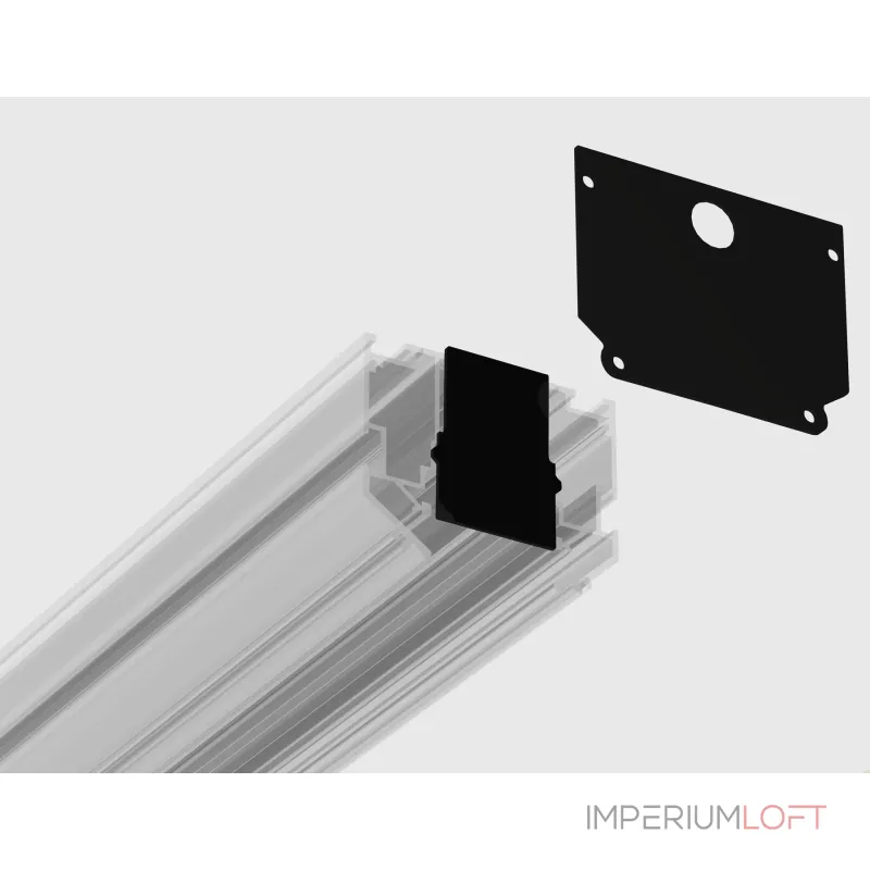 Комплект заглушек для шинопровода 2шт Ambrella TRACK SYSTEM GL1066