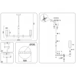 Люстра на штанге Ambrella HIGH LIGHT LH55511 от ImperiumLoft