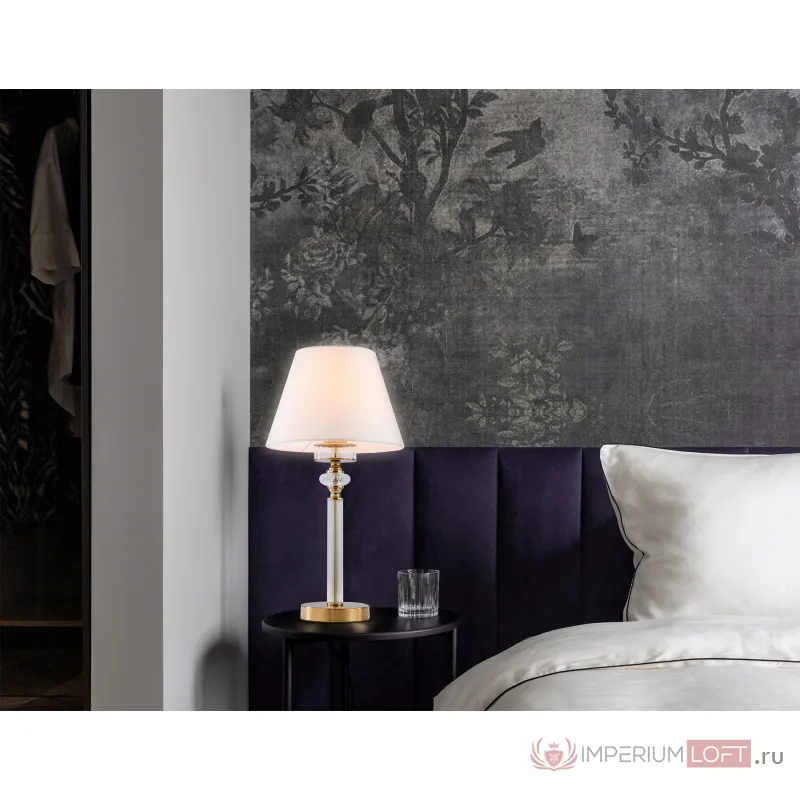 Настольная лампа с абажуром и хрусталем Ambrella HIGH LIGHT LH71027 от ImperiumLoft