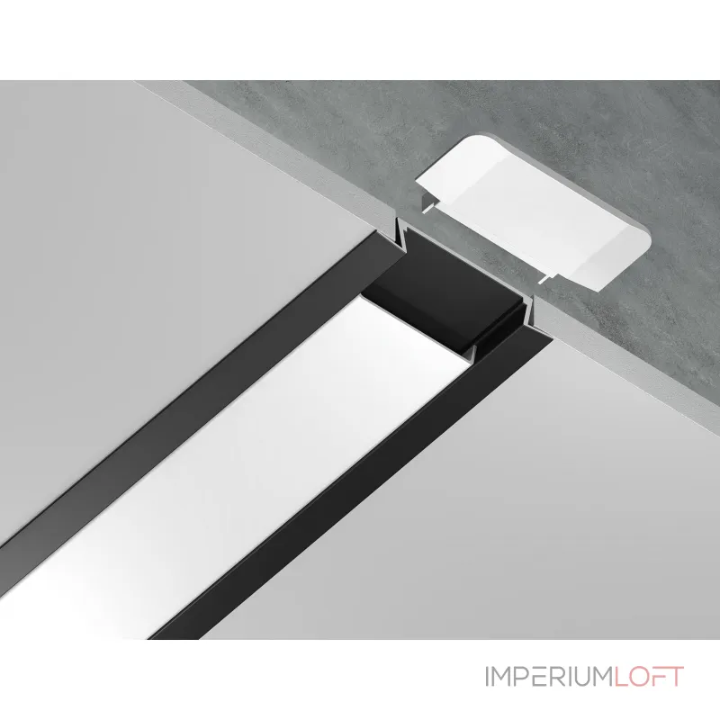 Алюминиевый профиль встраиваемый Ambrella ILLUMINATION GP1100BK Алюминиевый профиль встраиваемый Ambrella ILLUMINATION GP1100BK