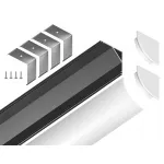 Алюминиевый профиль угловой круглый Ambrella ILLUMINATION GP2100BK