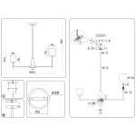 Люстра на штанге с мрамором Ambrella HIGH LIGHT LH53003