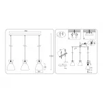Светильник подвесной в стиле лофт Ambrella TRADITIONAL TR8466