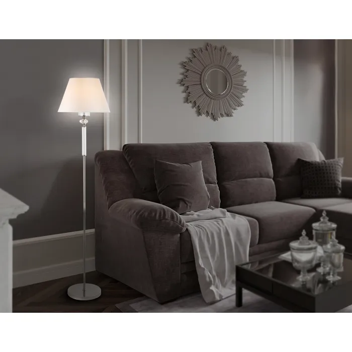 Напольный светильник с абажуром и хрусталем Ambrella HIGH LIGHT LH71008 от ImperiumLoft