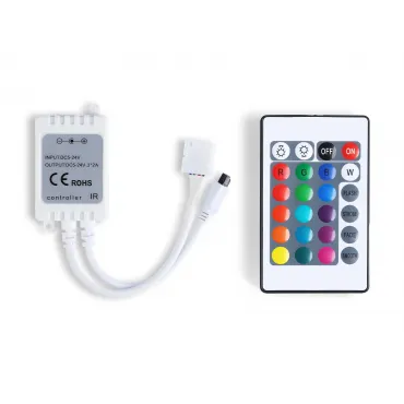 Контроллер для светодиодных лент RGB с инфракрасным пультом Ambrella ILLUMINATION GS11201 Контроллер для светодиодных лент RGB с инфракрасным пультом Ambrella ILLUMINATION GS11201