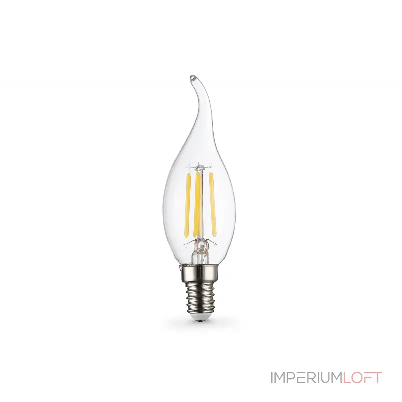 Лампа светодиодная Свеча на ветру CF35 11W 2700K Ambrella BULBING 351123