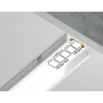 Алюминиевый профиль накладной Ambrella ILLUMINATION GP1700WH