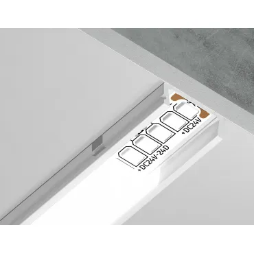 Алюминиевый профиль накладной Ambrella ILLUMINATION GP1700WH Алюминиевый профиль накладной Ambrella ILLUMINATION GP1700WH