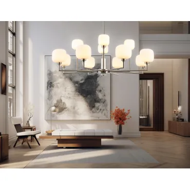 Люстра на штанге с мрамором Ambrella HIGH LIGHT LH53005 от ImperiumLoft