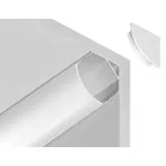 Алюминиевый профиль угловой круглый Ambrella ILLUMINATION GP2100WH