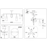 Люстра на штанге Ambrella HIGH LIGHT LH56128