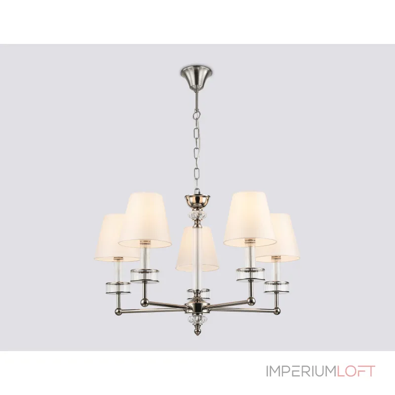 Подвесная люстра с абажурами и хрусталем Ambrella HIGH LIGHT LH71001