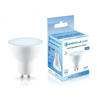 Светодиодная лампа MR16 13W 6400K Ambrella BULBING 181306 Светодиодная лампа MR16 13W 6400K Ambrella BULBING 181306