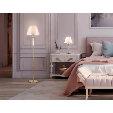 Напольный светильник с абажуром и хрусталем Ambrella HIGH LIGHT LH71028 от ImperiumLoft
