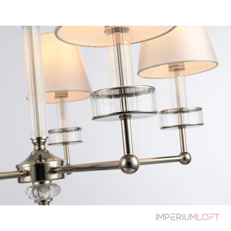 Подвесная люстра с абажурами и хрусталем Ambrella HIGH LIGHT LH71001