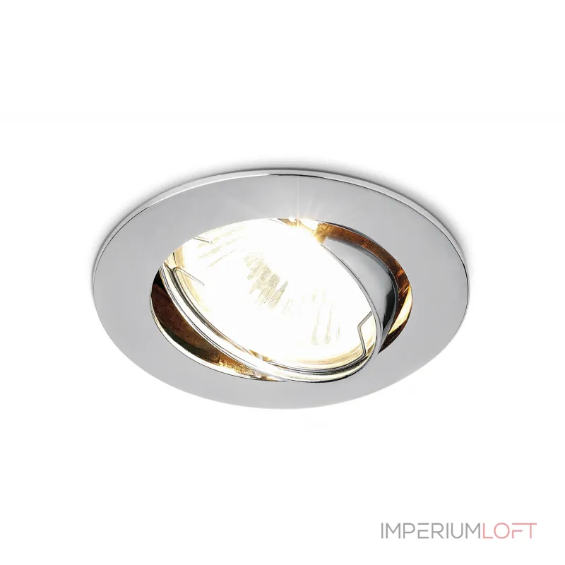 Встраиваемый точечный светильник MR16 с поворотным механизмом Ambrella STANDARD SPOT 104S CH