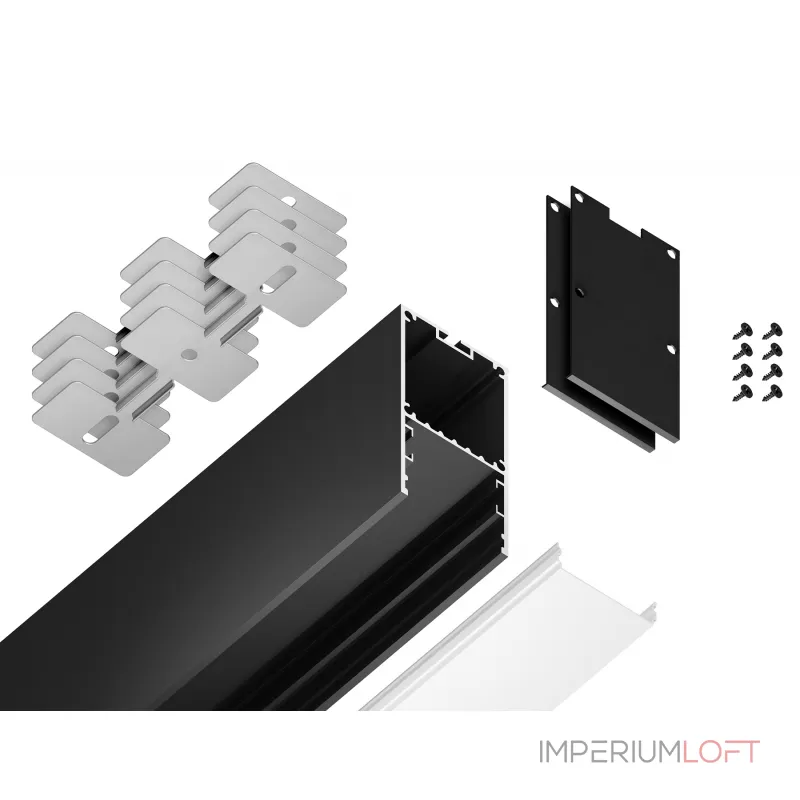 Алюминиевый профиль накладной/подвесной "Profile System" Ambrella ILLUMINATION GP3000BK