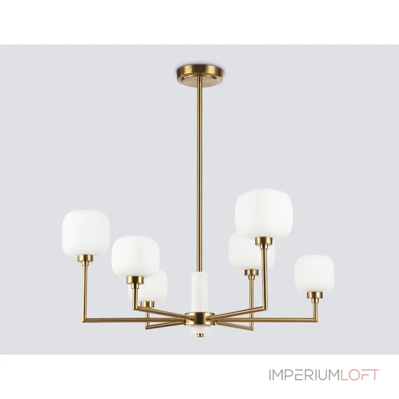Люстра на штанге с мрамором Ambrella HIGH LIGHT LH53015 Люстра на штанге с мрамором Ambrella HIGH LIGHT LH53015