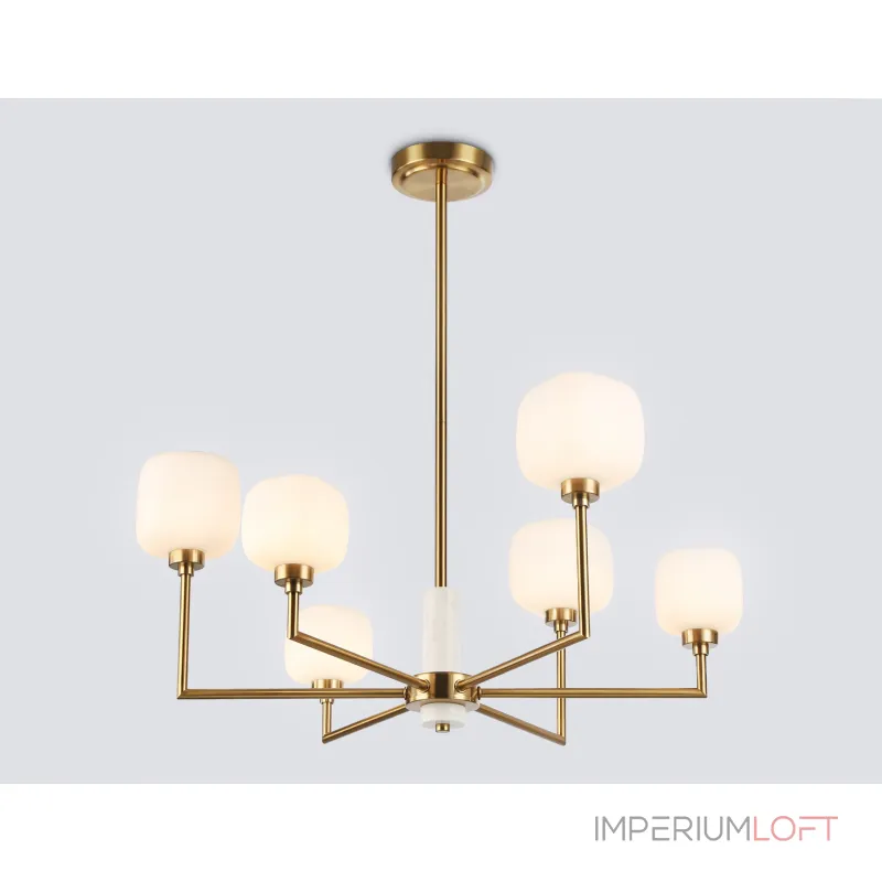 Люстра на штанге с мрамором Ambrella HIGH LIGHT LH53015 Люстра на штанге с мрамором Ambrella HIGH LIGHT LH53015