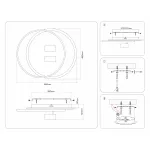 Настенно-потолочный светодиодный светильник с пультом Ambrella COMFORT FL51393 от ImperiumLoft