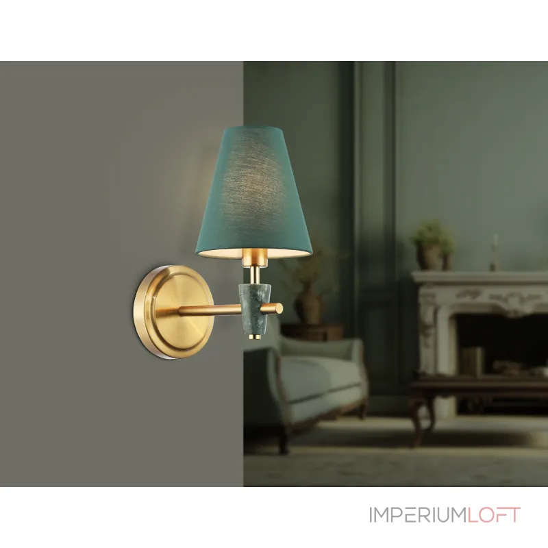 Настенный светильник с абажуром и мрамором Ambrella HIGH LIGHT LH75055 Настенный светильник с абажуром и мрамором Ambrella HIGH LIGHT LH75055