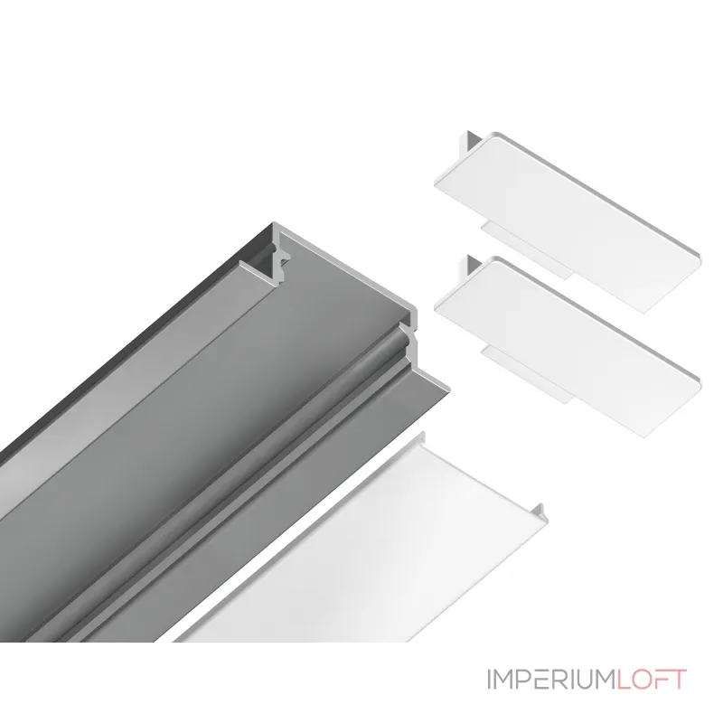 Алюминиевый профиль встраиваемый Ambrella ILLUMINATION GP1200AL Алюминиевый профиль встраиваемый Ambrella ILLUMINATION GP1200AL