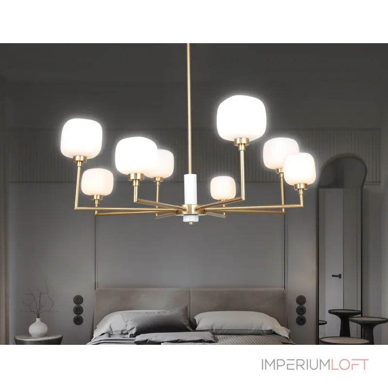 Люстра на штанге с мрамором Ambrella HIGH LIGHT LH53017 Люстра на штанге с мрамором Ambrella HIGH LIGHT LH53017