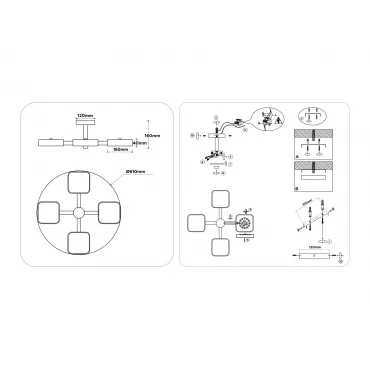 Люстра светодиодная на штанге Ambrella COMFORT FL4879 от ImperiumLoft