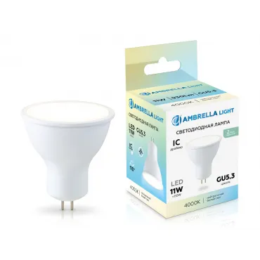 Светодиодная лампа MR16 11W 4000K Ambrella BULBING 161104 Светодиодная лампа MR16 11W 4000K Ambrella BULBING 161104