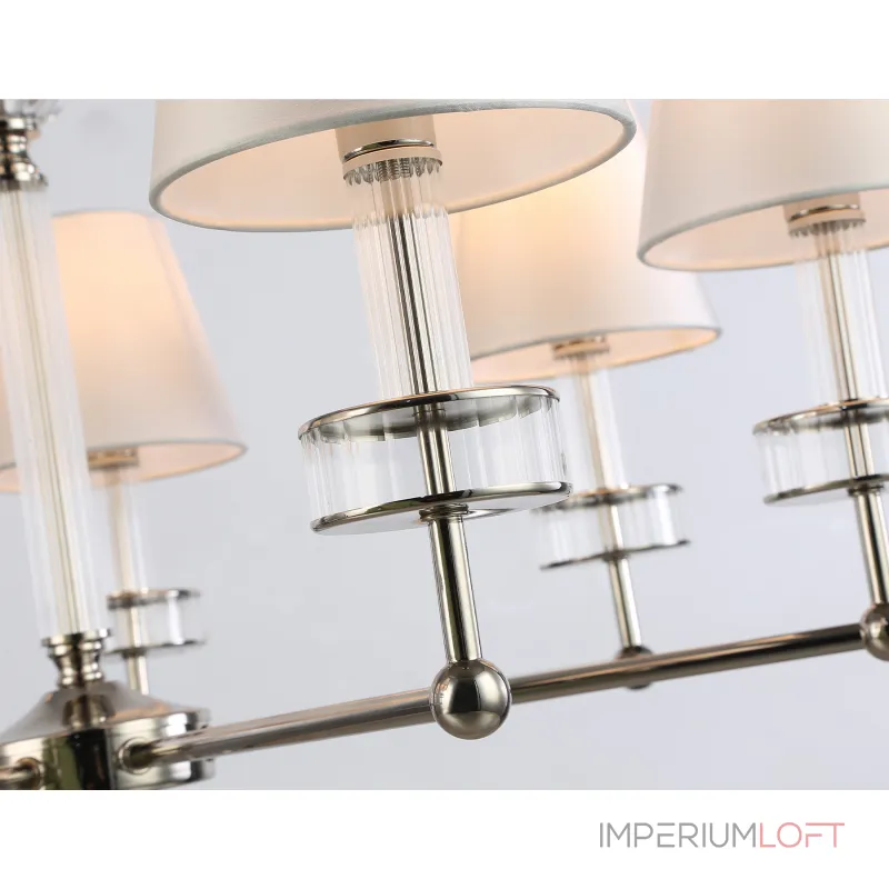 Подвесная люстра с абажурами и хрусталем Ambrella HIGH LIGHT LH71003 Подвесная люстра с абажурами и хрусталем Ambrella HIGH LIGHT LH71003