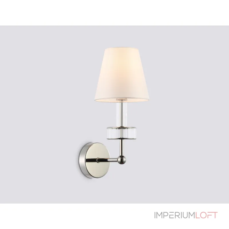 Настенный светильник с абажуром и хрусталем Ambrella HIGH LIGHT LH71005 Настенный светильник с абажуром и хрусталем Ambrella HIGH LIGHT LH71005