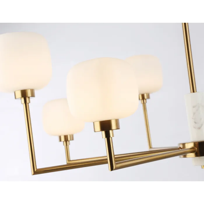 Люстра на штанге с мрамором Ambrella HIGH LIGHT LH53017 от ImperiumLoft