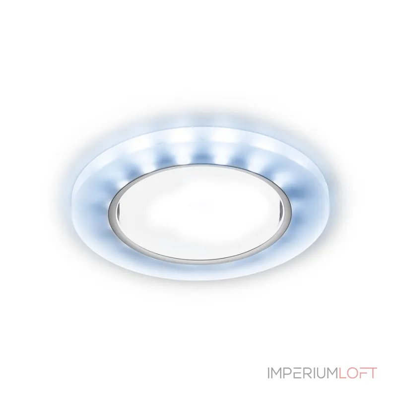 Встраиваемый точечный светильник GX53 с LED подсветкой Ambrella STANDARD SPOT G214 CL/CH/CLD
