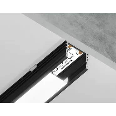 Алюминиевый профиль накладной Ambrella ILLUMINATION GP1750BK Алюминиевый профиль накладной Ambrella ILLUMINATION GP1750BK