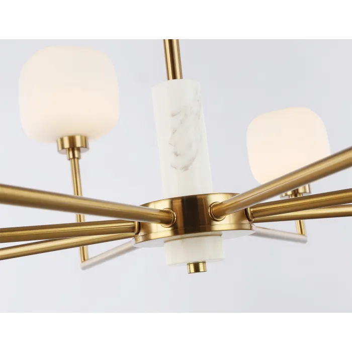Люстра на штанге с мрамором Ambrella HIGH LIGHT LH53017 от ImperiumLoft