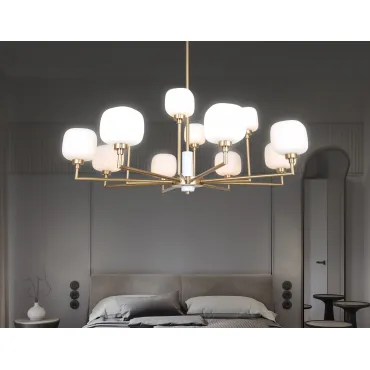 Люстра на штанге с мрамором Ambrella HIGH LIGHT LH53019 от ImperiumLoft